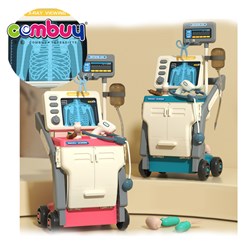 KB001602 CB860745 - Plastic storage box pretend play doctor tools trolley kids medical toys